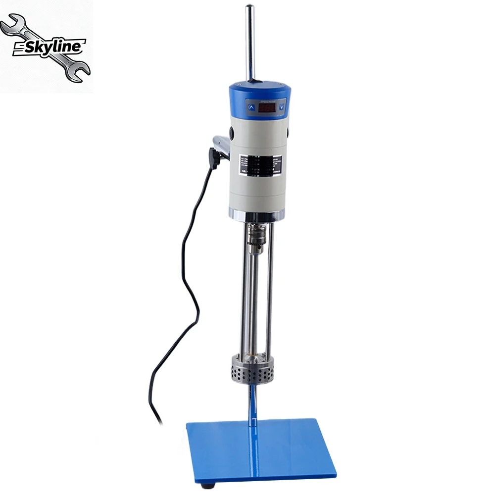 Laboratory High Speed Shear Homogenizer Digital Homogenizer Mixer Cosmetic Cream Dispersion Homogeneous Emulsifier Mixer