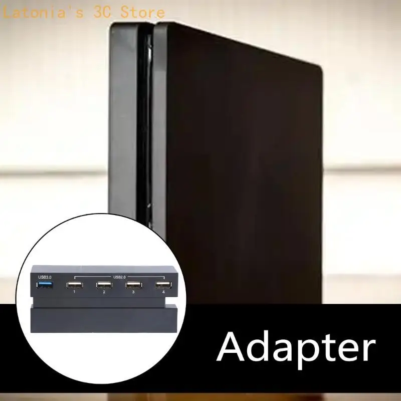 Hochgeschwindigkeits-5-in-1-USB-Hubs für Konsolen, schwarzes Controller-Zubehör, einschließlich 4 x USB 2.0- und USB – Detail 6