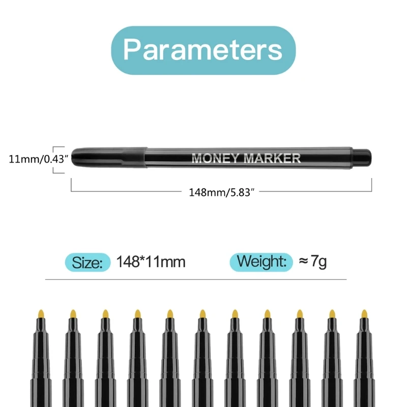 เครื่องตรวจจับบิลปลอม เครื่องตรวจจับเงินปลอมปลอม Marker Dropship ทนทานและยาวนาน