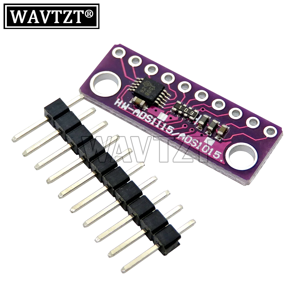 WAVTZT ADS1115 16-Bit ADCs 4-Channel Analog-to-Digital Ad Conversion Module Adjustable