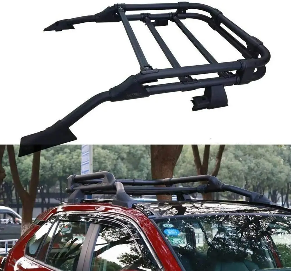 

Baggage Luggage Cargo Carrier Box Support Rooftop Basket Fit for RAV4 2019 2020