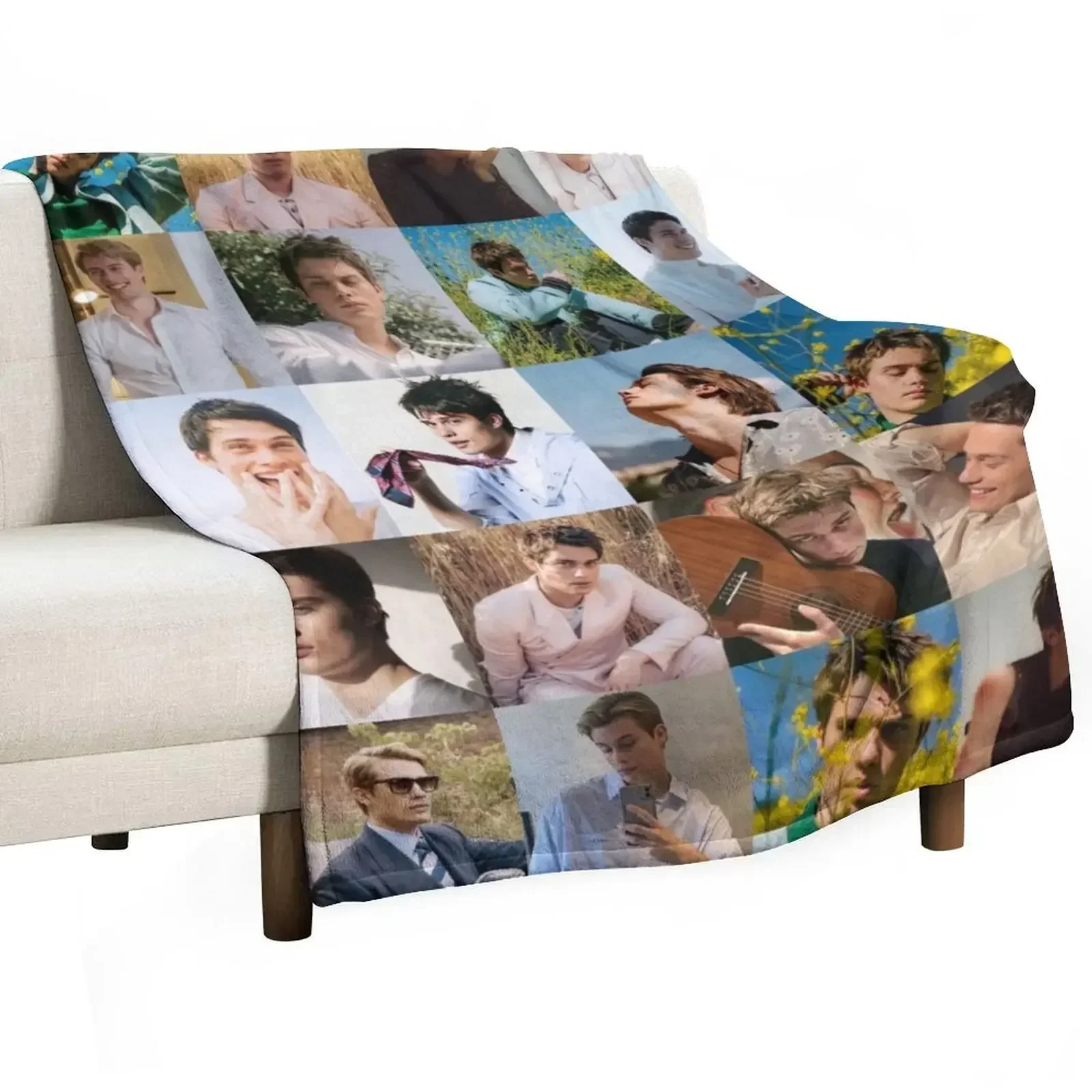 

Nicholas Galitzine Throw Blanket Tourist funny gift Giant Sofa Blankets