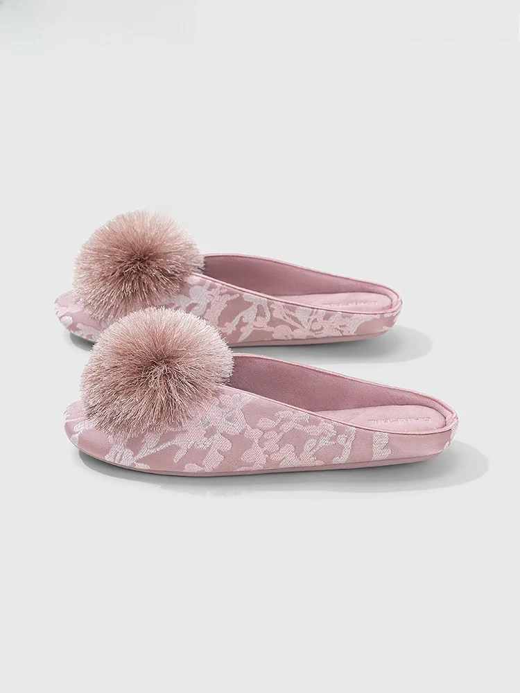 

Barphil Silent Anti-Slip Indoor Cotton Slippers Women's New Chinese Style Home Shoes Autumn Winter New Moon Period Slippers