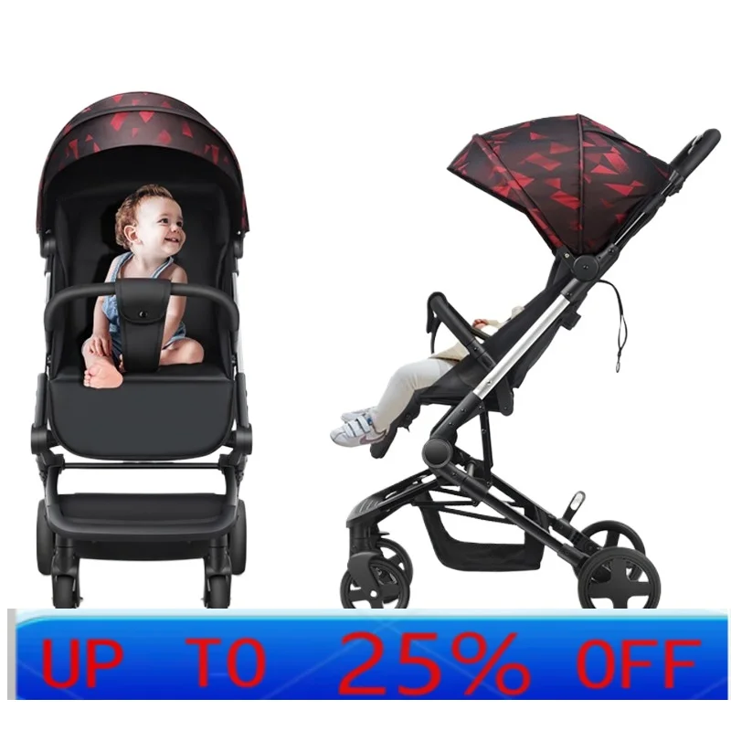 

CX Lightweight Widened Baby Stroller High Landscape Simple Folding Sitting Lying Baby Stroller