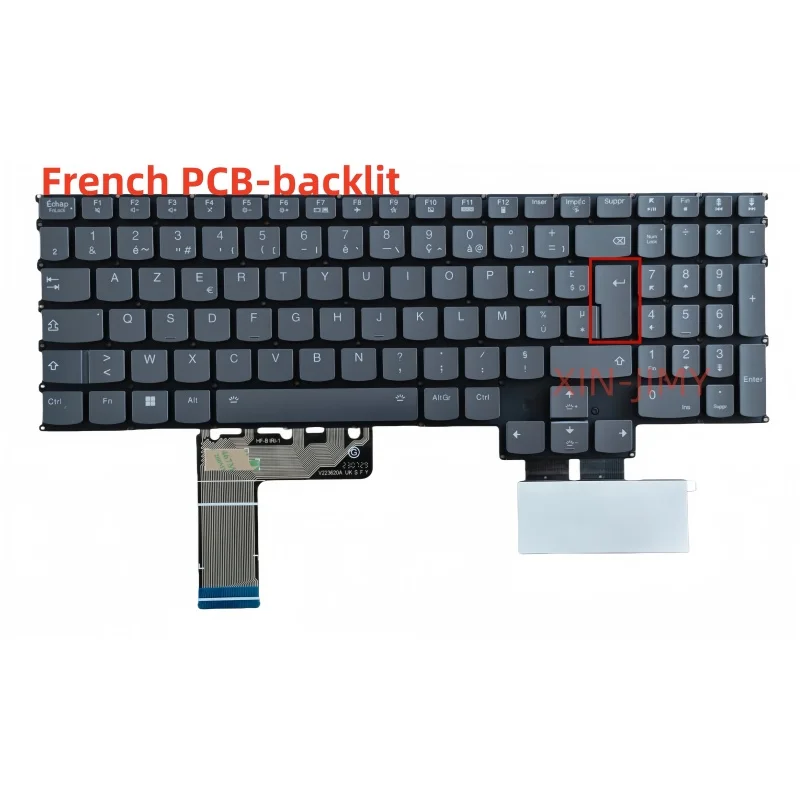 French PCB Backlit Keyboard For Lenovo Legion Slim 5-16IRH8 5-16APH8 LOQ 15ARP9 15AHP9 15IAX9 15IAX9 15IRX9 15IAX9I G5000