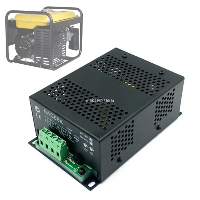 Efficient 12V/24V Generator Power Supply Battery BAC06A with Automatic&Manual Modes for Boats, and Outdoor Use Dropship