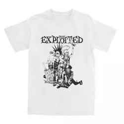 Men Women's Party The Exploited Punk Rock Band Shirt Accessories Crazy Cotton T Shirts Tee Clothing Summer