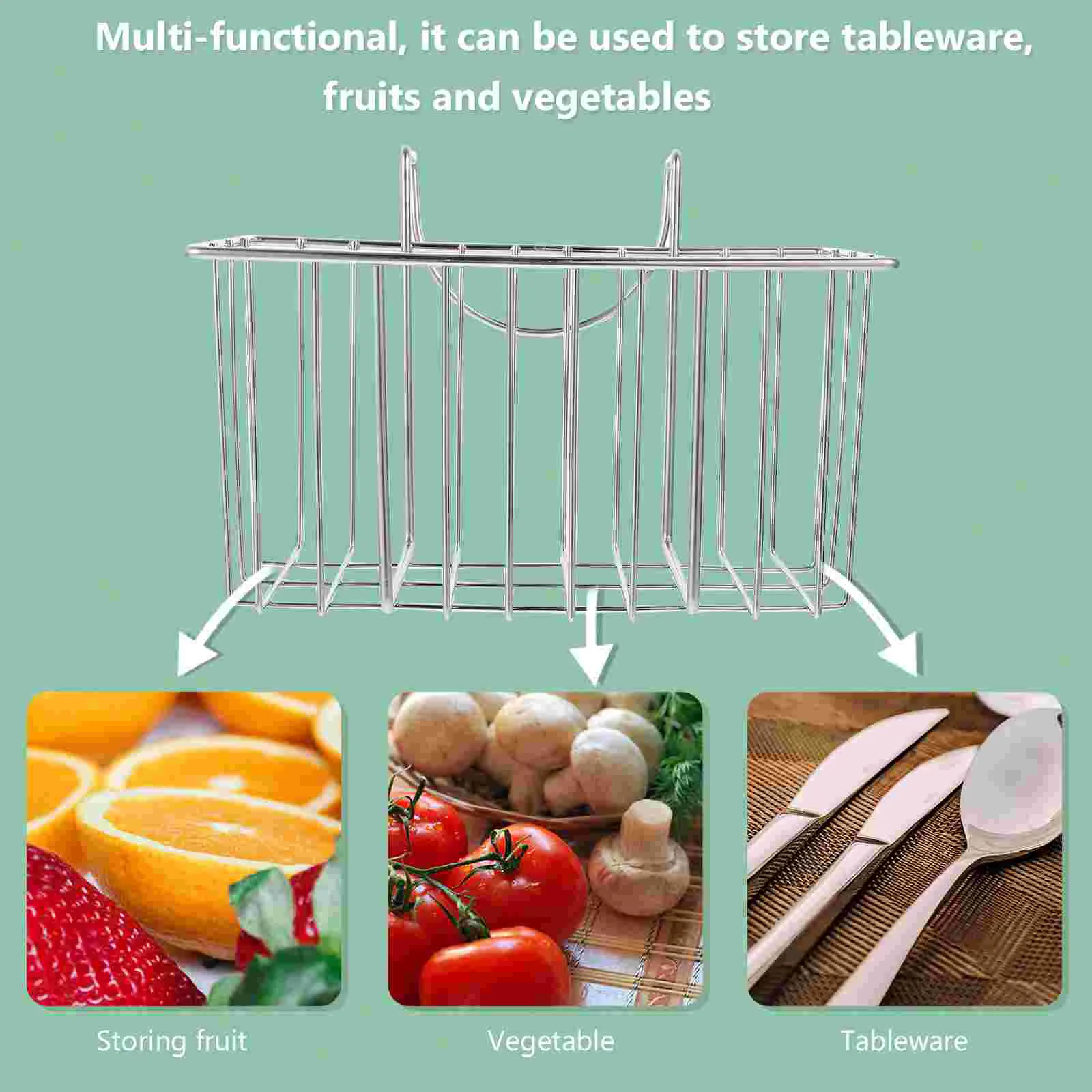 Over the Sink Sponge Holder Iron Hanging Basket Brush Sponge Drain Rack sponge holder for kitchen sink