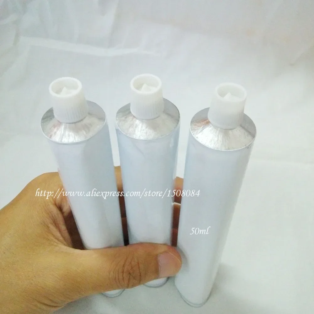 

Wholesale 100pcs 50ml Aluminum Empty Toothpaste Tubes w/ Needle Cap unsealed