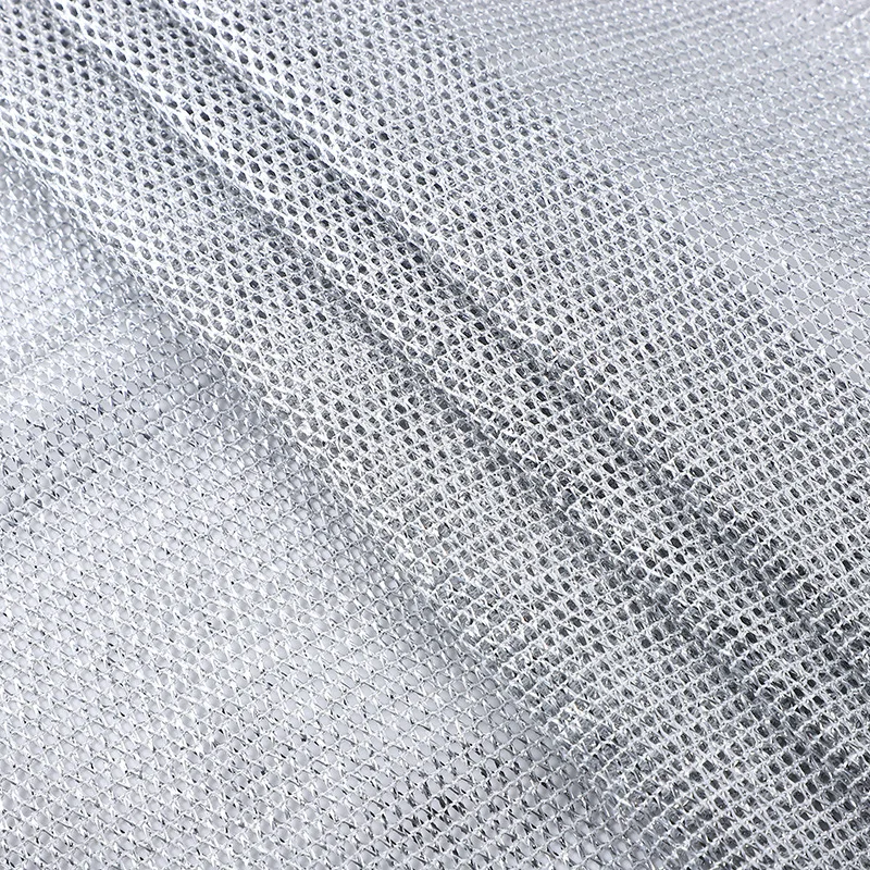 Mesh Fabric Dishcloth Cleaning Cloth Dualsided Silver Wire Grid Abrasive Dishwashing Cloth for DIY Sewing Fabric Crafts