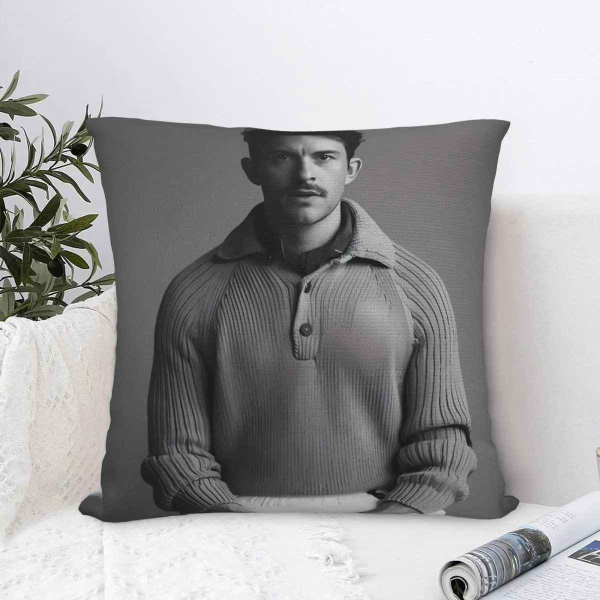 Pillow Cover Jonathan Bailey Graphic Cushion Cover Cute Funny Pillow Case For Sofa Home Decoration Pillowcases