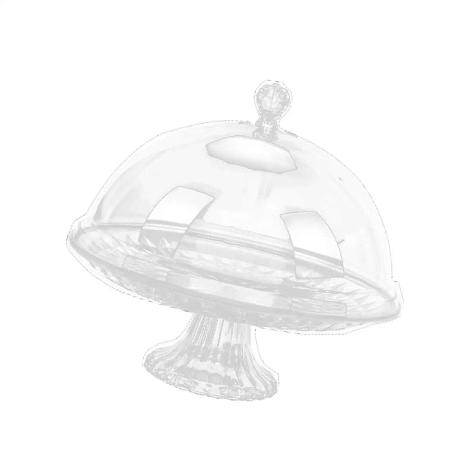 Cake Stand Dome Serving Plate Versatile Multiuse Kitchen Server Tray Food Storage Tray for Candy Muffins Restaurant Kitchen