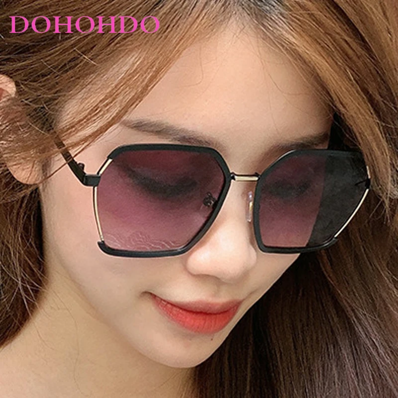 

Fashion Womens Sunglasses Men Metal Oversized Polygon Sun Glasses Female Driving Travel Eyeglasses UV400 Очки Солнечные Женские