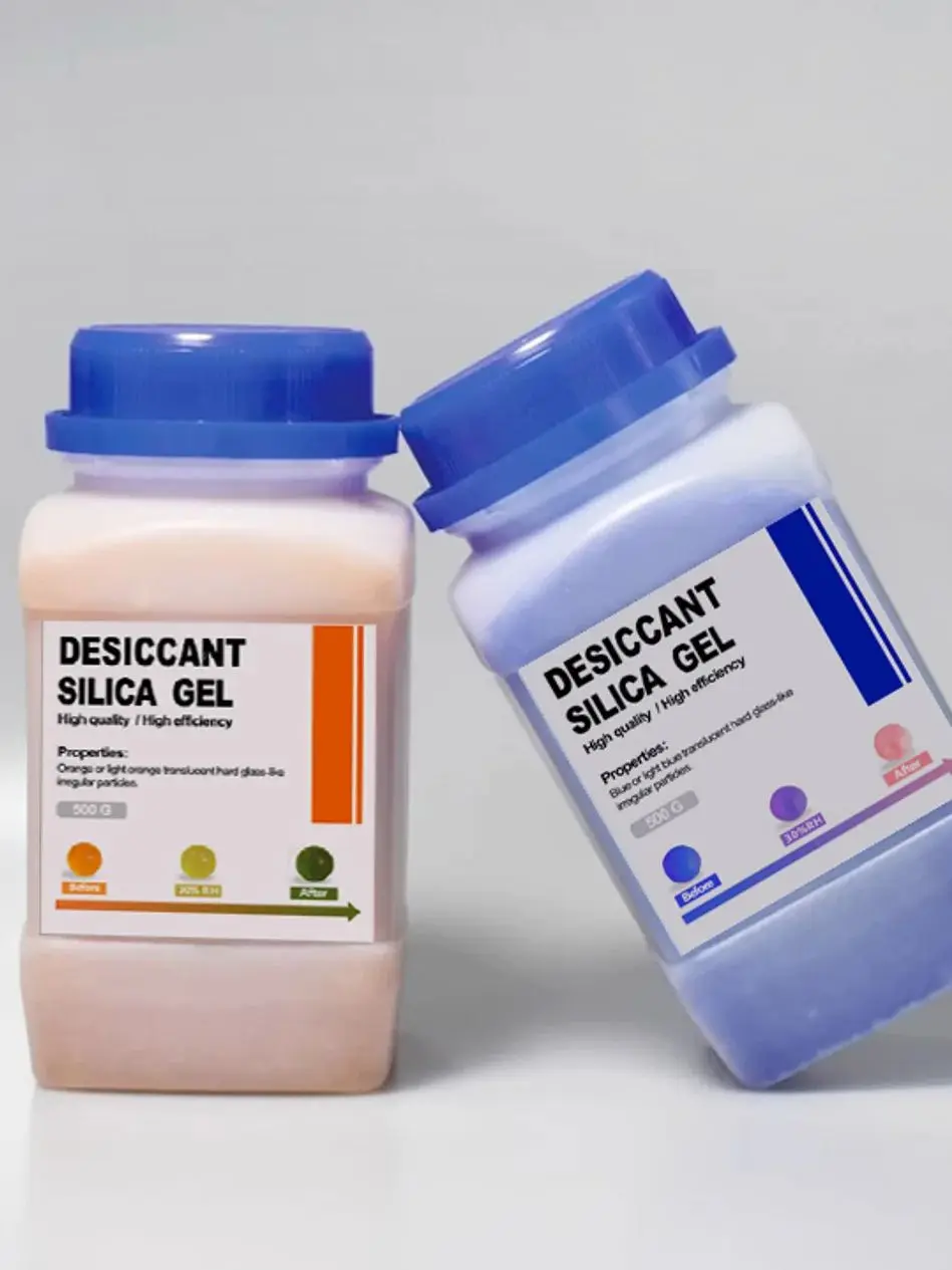 500g Blauw/oranje Waterdichte Herbruikbare Silicagel Kralen Flessen Vochtvanger Elektronisch Product Droogmiddel Ontvochtigen - afbeelding 2