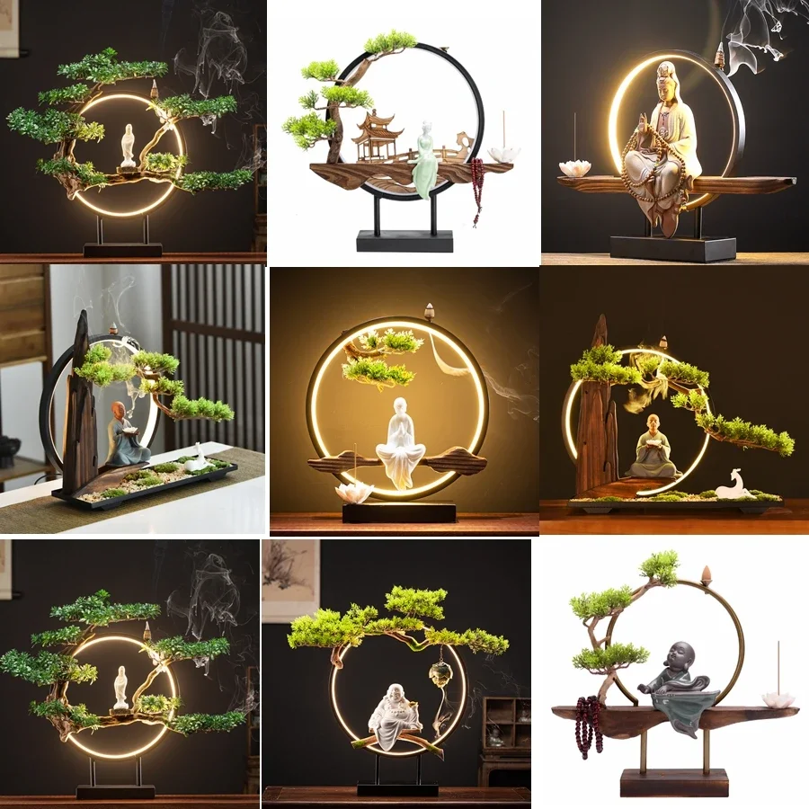 Popular High Quality Simple Style White Zen Wooden decorations for home items, other home decor luxury For Gift