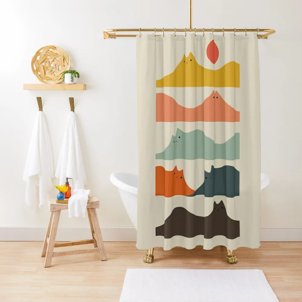 

Cat Landscape 141 Shower Curtain Bathroom Box Toilet Accessories Bathroom Bathroom Shower Set Shower For Curtain