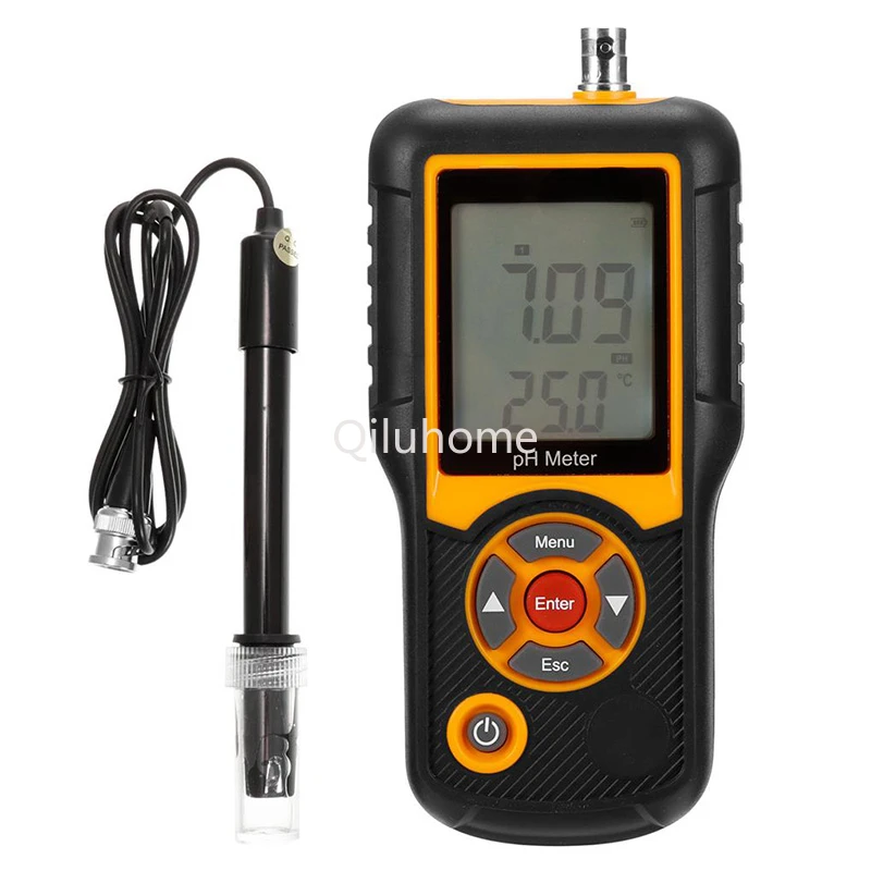 PH meter 1 high precision digital liquid crystal water quality tester PH mV tester Thermometer 0~14PH