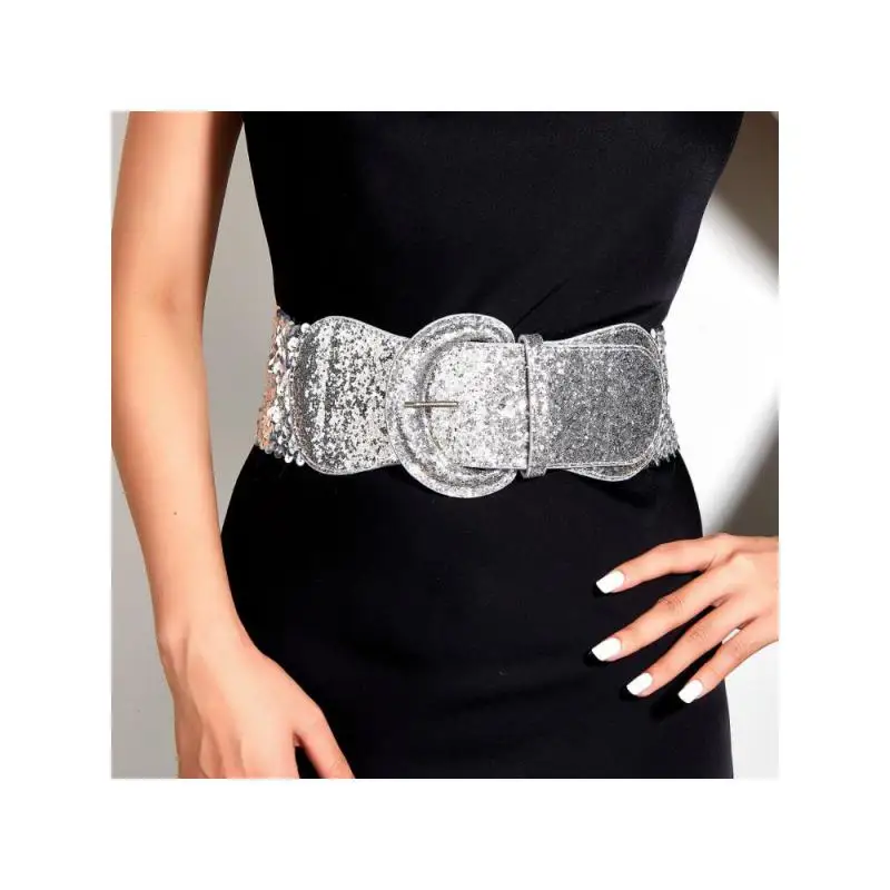 2025 للنساء جودة عالية جديد جلد حزام عريض دبوس معدني مشبك حزام الخصر معطف الإناث فستان سترة حزام الخصر الزخرفية #1