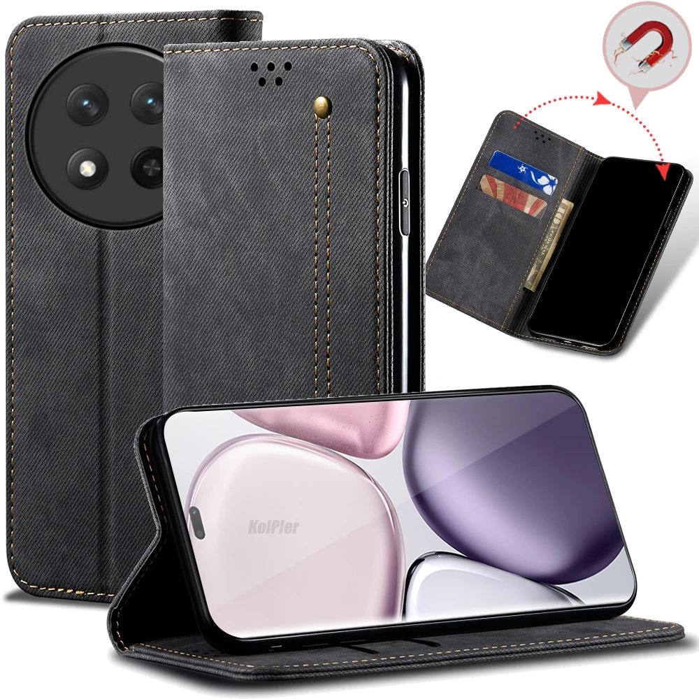 Luxury Leather Flip Wallet Case For HONOR X9C / HONOR X60PRO Card Slot Stand Magnetic Phone Cover House For HONORX9C Bag