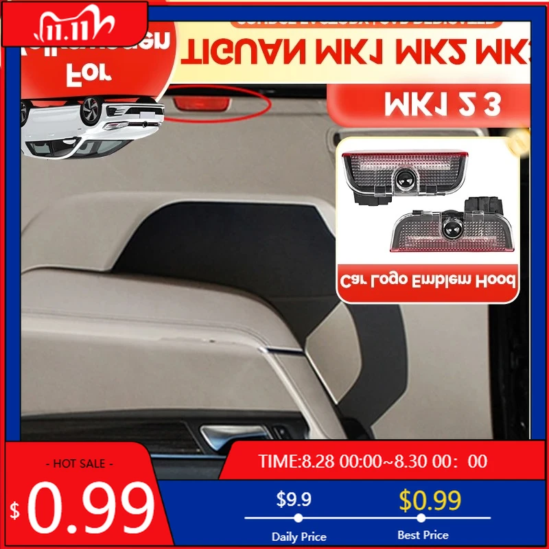 

Для VOLKSWAGEN VW Солнцезащитные козырьки 2026 Новые вытяжки для ламп Светодиодный проектор дверей автомобиля Ghost Shadow Добро пожаловать Аксессуары для VW Tiguan MK1