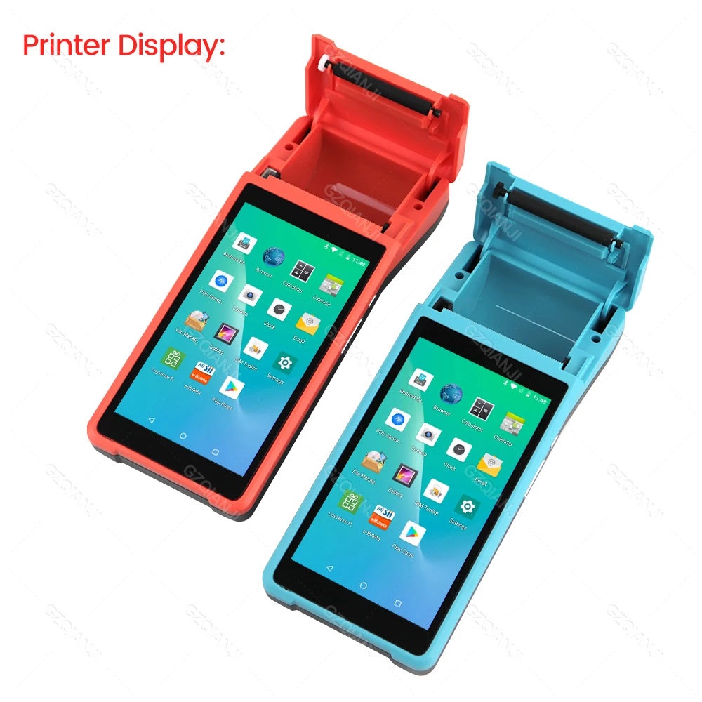 GZQINAJI POS Receipt Printer Android 8.1 Mobile POS 5.45