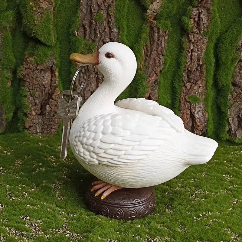 Magnetic Duck Statue for Key Hanger Duck Garden Statues Art Decor Ornament for Home Decor Housewarming Gifts