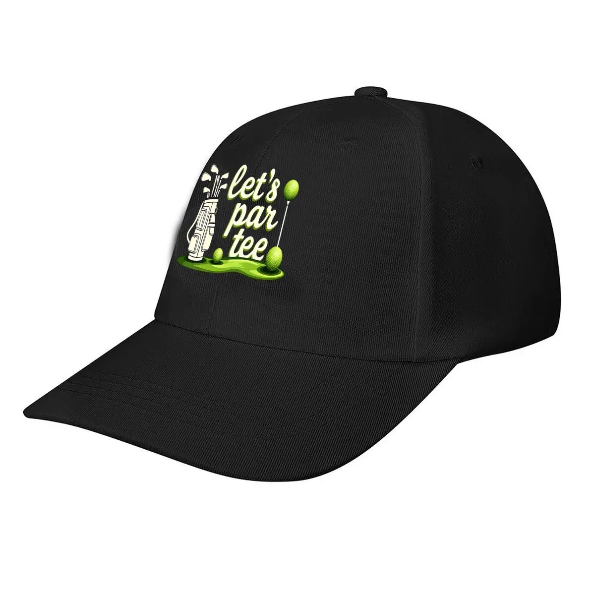 Light Pink with _Let'S Par Tee_ Golf Design Baseball Cap Fashion Men Sunhat Women's Outdoor Sports