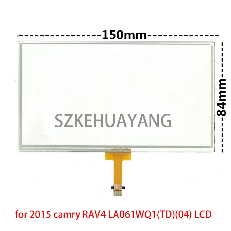 nova-lente-digitalizadora-de-painel-de-tela-de-toque-de-vidro-de-61-polegadas-e-12-pinos-para-2015-camry-rav4-la061wq1-td-04-lcd-150mm-84mm