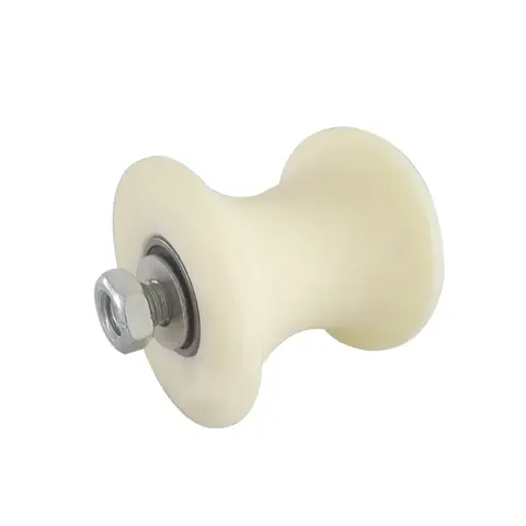 1pc 50 round tube pulley U-shaped bearing roller nylon track wheel with screw cable wire steel pipe plastic guide wheel