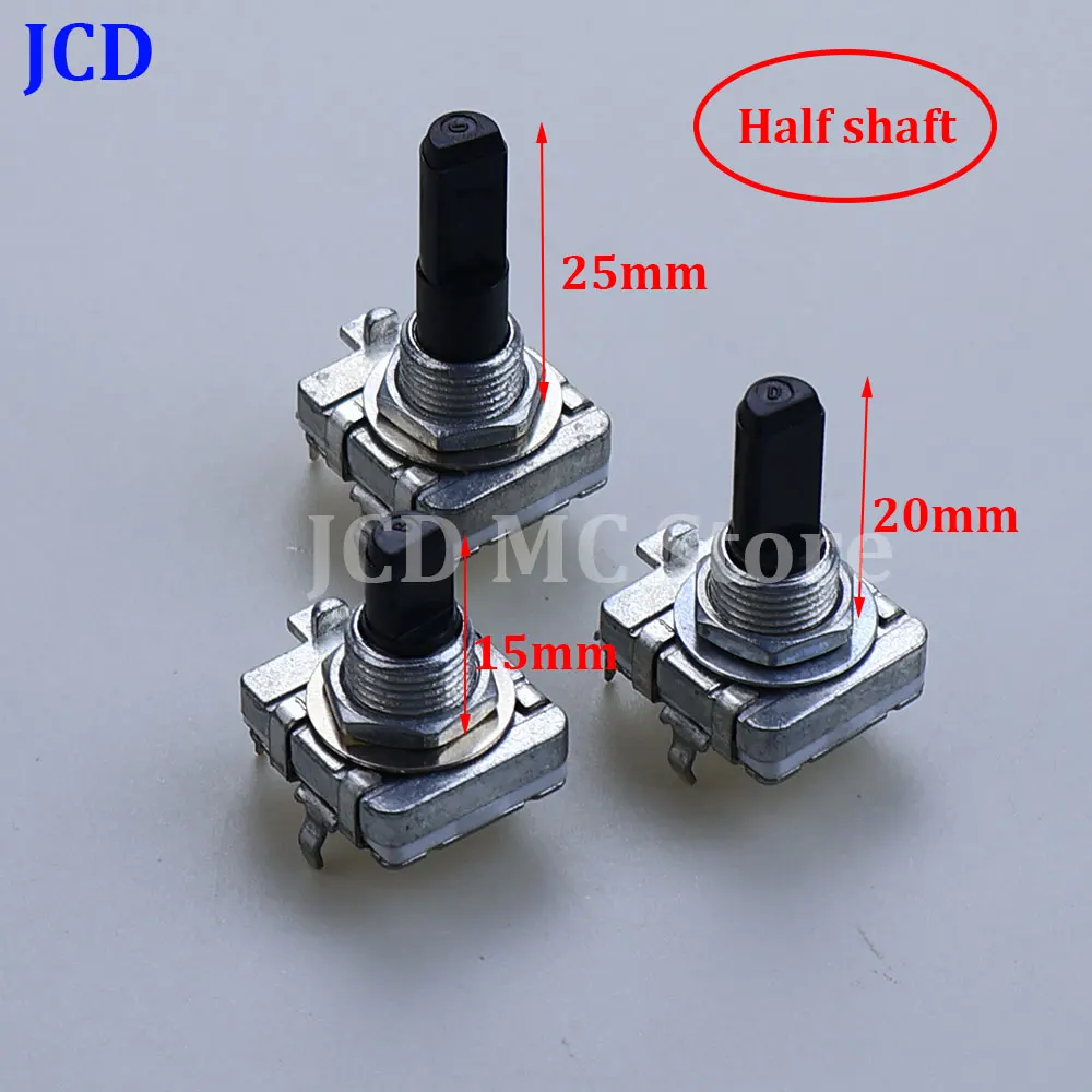 1pc EC16 Rotary Encoder 24 Position 24 Pulse Digital Rotary 3Pins Amplifier Volume Switch Induction Cooker Switch 15/20MM