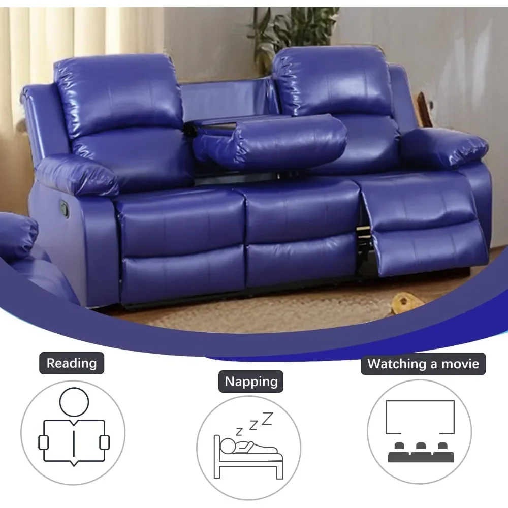 Living Room Furniture Set Leather Recliner Sofa Set Loveseat Chair Furniture Sofa Set for Living Room/Small Space