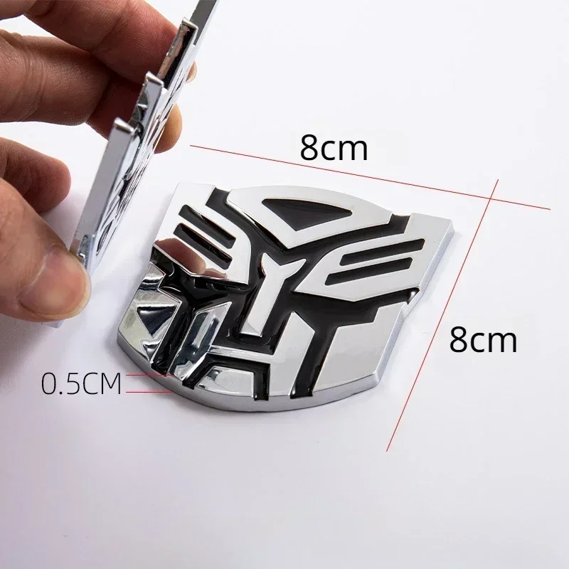 Novo transformador 3d adesivos de carro decepticons autobots logotipo emblema carro riscado adesivos cosplay acessórios de decoração de carro