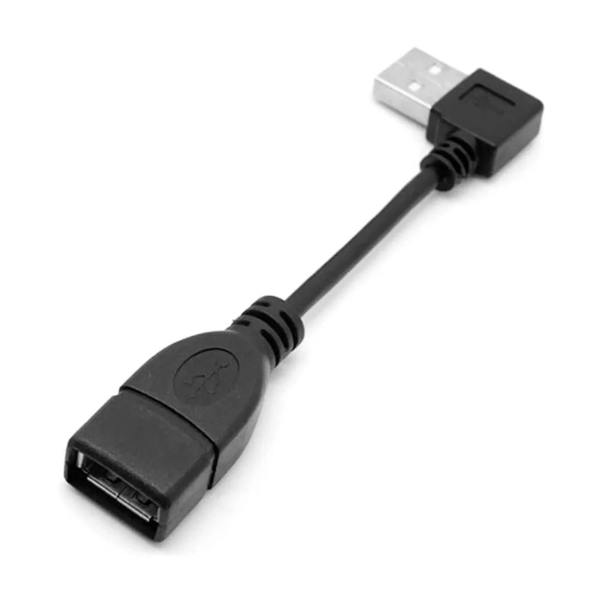 CYDZZihan  480M USB 2.0 Right Angled 90 Degree A Type Male to Female Extension Cable 0.1M