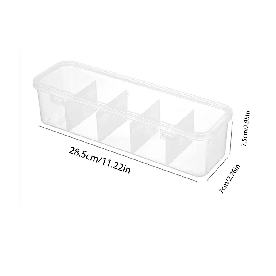 Transparent Charging Cable Organizer Box Data Cable Management Box USB Storage Plastic Box Small Desk Accessories Cable Holder