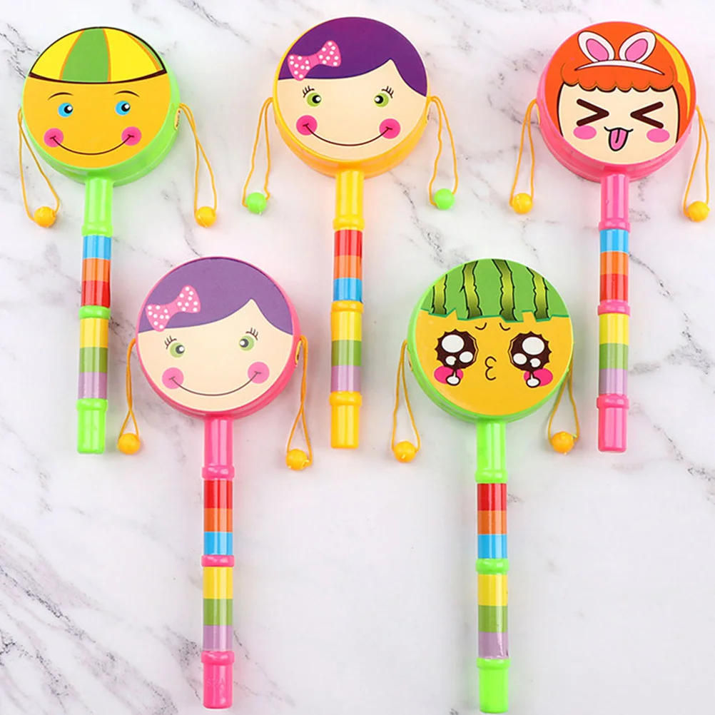 8 قطع من الطبول الجميلة التعليمية بألوان زاهية وأنماط مزدوجة الجوانب لتطوير المرونة المعرفية #4