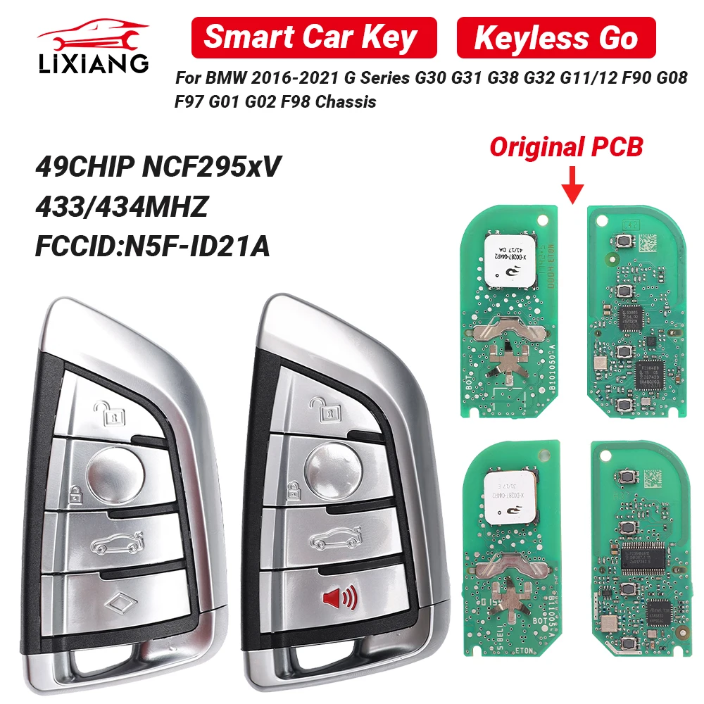 

LX N5F-ID21A Original PCB ID49 433/434MHz Proximity Car Remote Key For BMW G Series 3 5 6 7 X3 X5 X7 G01 G02 G08 G30 G31 G32 G38
