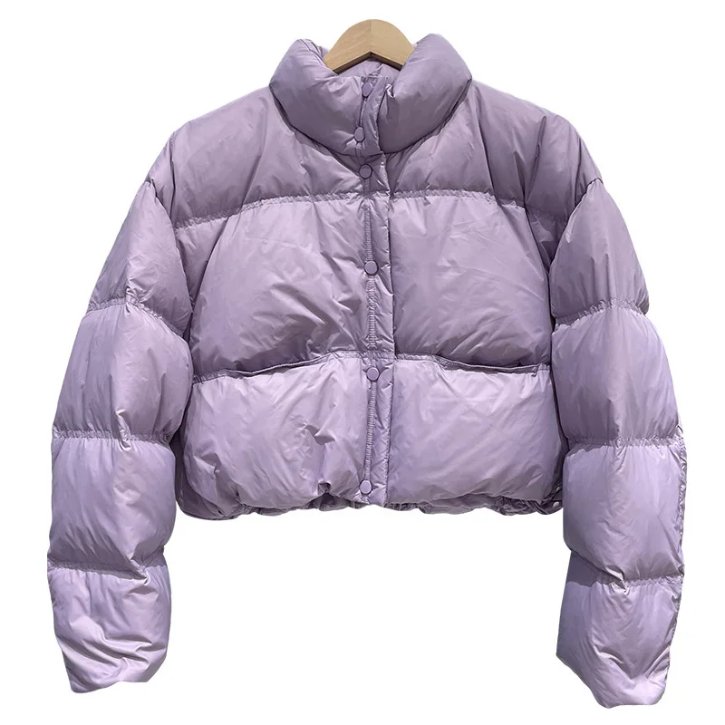 Loehsao Brand Fashion Women Jacket Black White Gray Pink White Duck down Outdoor Windproof Warm Female Winter Parkas Short Coats