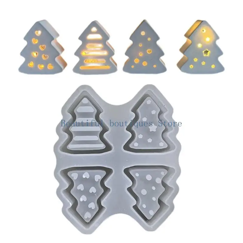 

U4LF силиконовая форма для любителей ручной работы, форма для изготовления рождественской елки, ночника