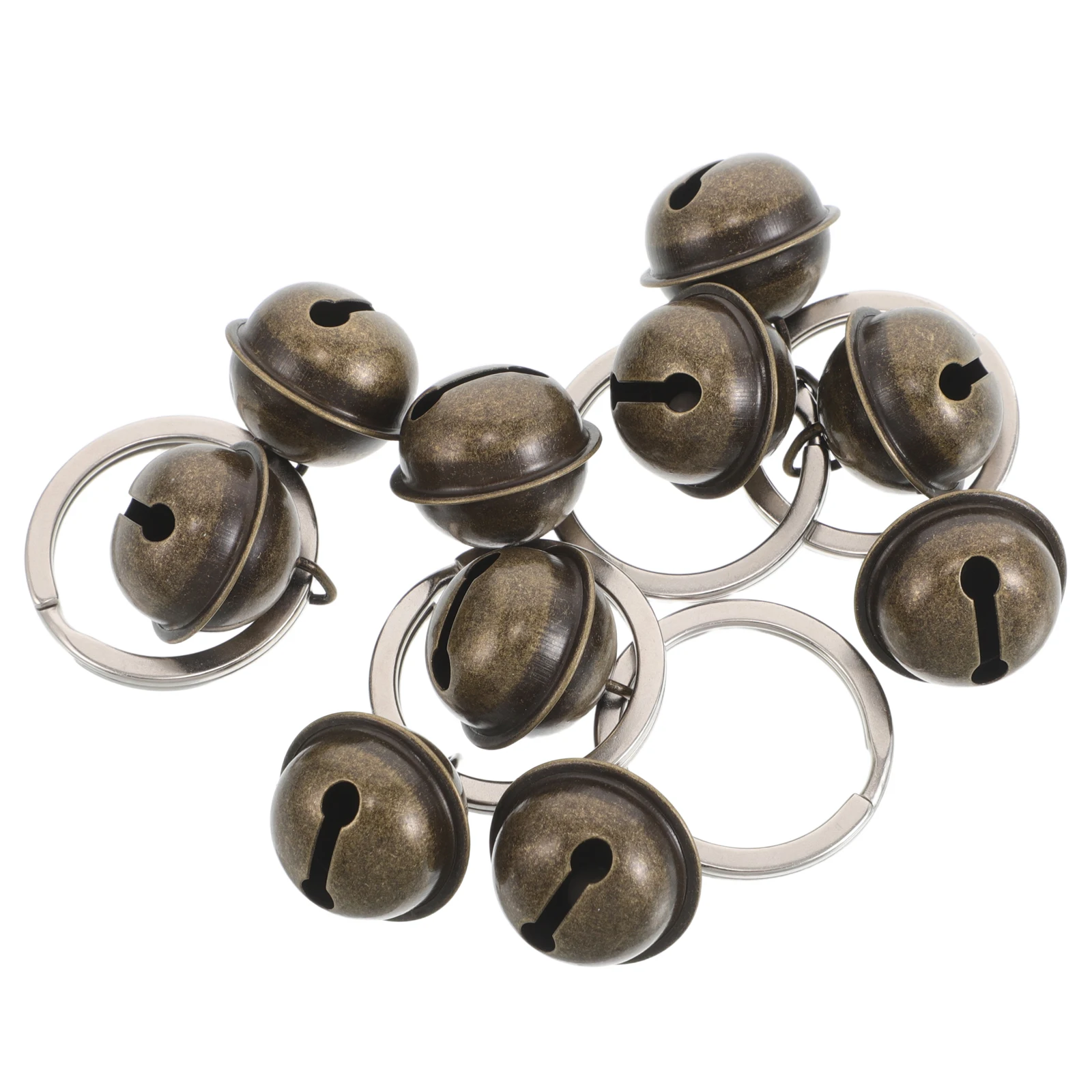 

5pcs Pet Bell Small Size Clear Sound Keychain Charm for Cats Dogs Collar Ornament Hanging Accessory Bag Decoration Daily Use