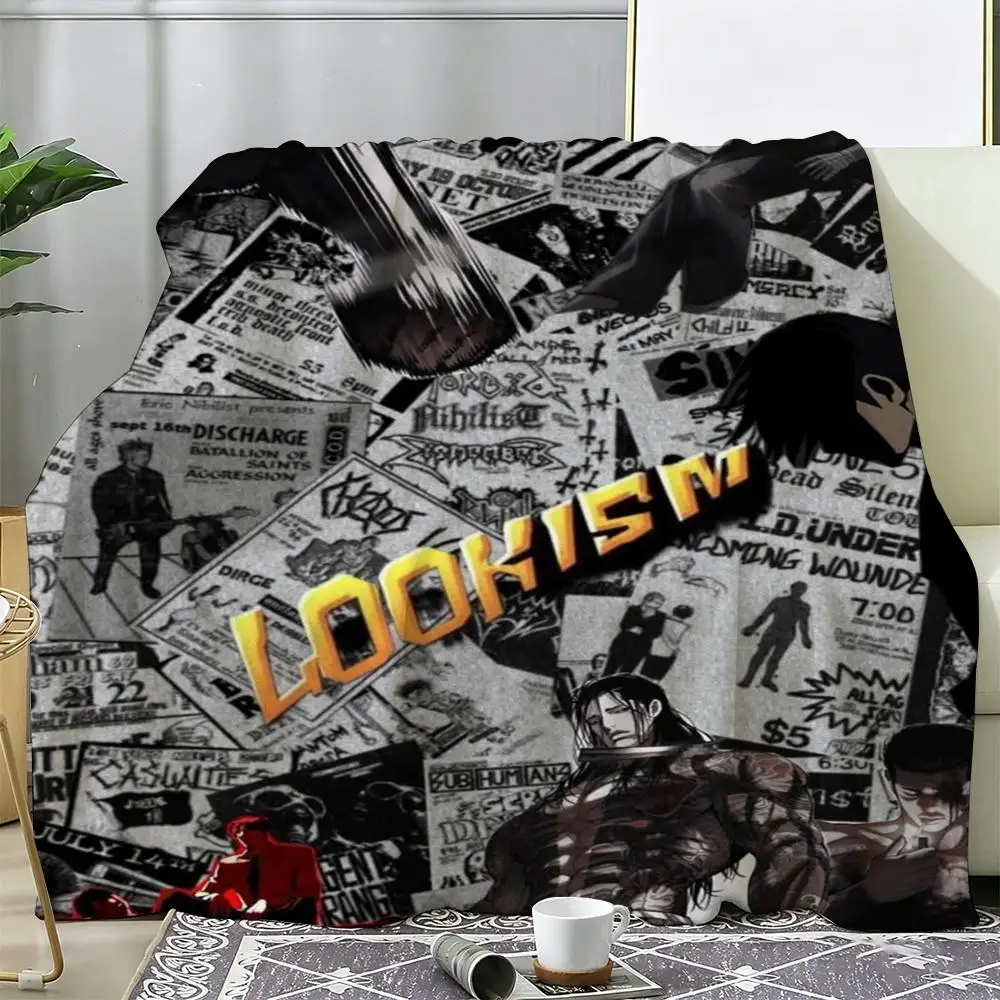 

Webtoon L-Lookism Throw Soft Warm Flannel Fleece Throw Blanket, Cozy Plush for Sofa Bed & All Seasons