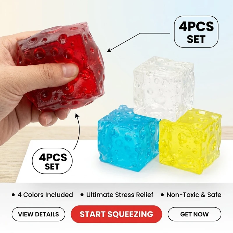 Silent Desk Squeeze Toy Portable Stress Relief Sensory Fidget Hand Toy for Anxiety Office Focus And Student Relief