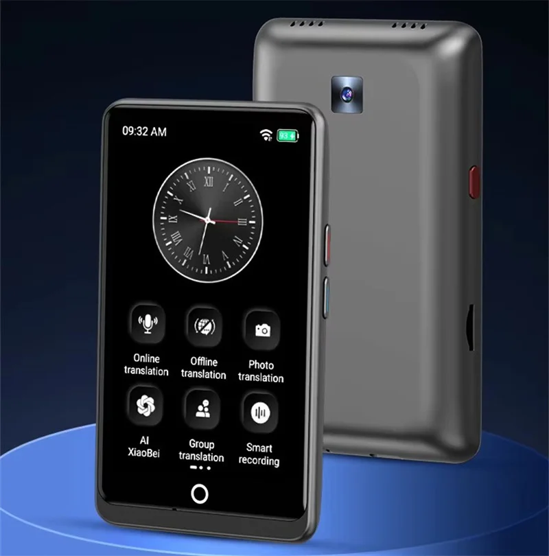جهاز ترجمة الذكاء الاصطناعي الدردشة GPT في الوقت الحقيقي مترجم نص الصوت الصوتي الذكي 139 لغة 17 غير متصل Z12 ترجمة محمولة