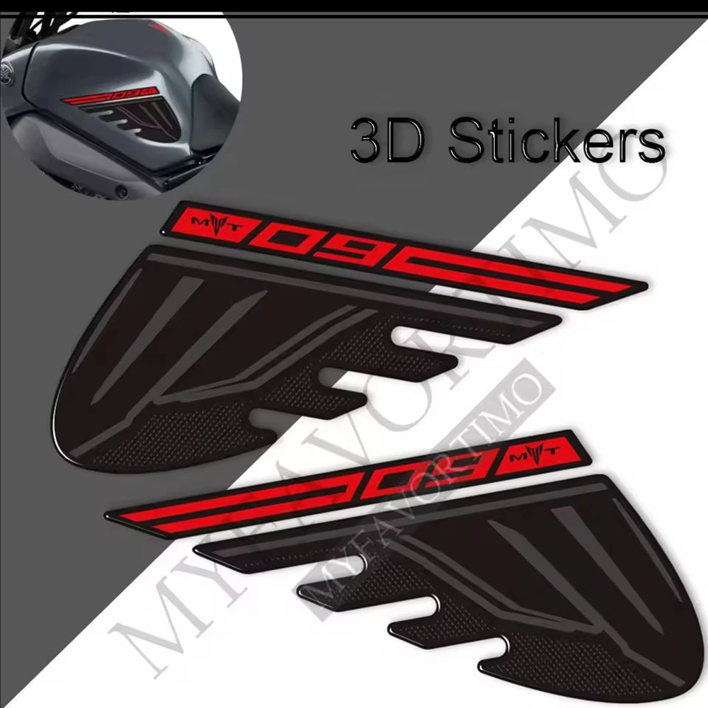 Tank Pad Protector Stickers Decals For Yamaha MT09 MT FZ 09 SP MT-09 Motorcycle Wind Deflector Gas Fuel Oil Kit Knee 2021 2022