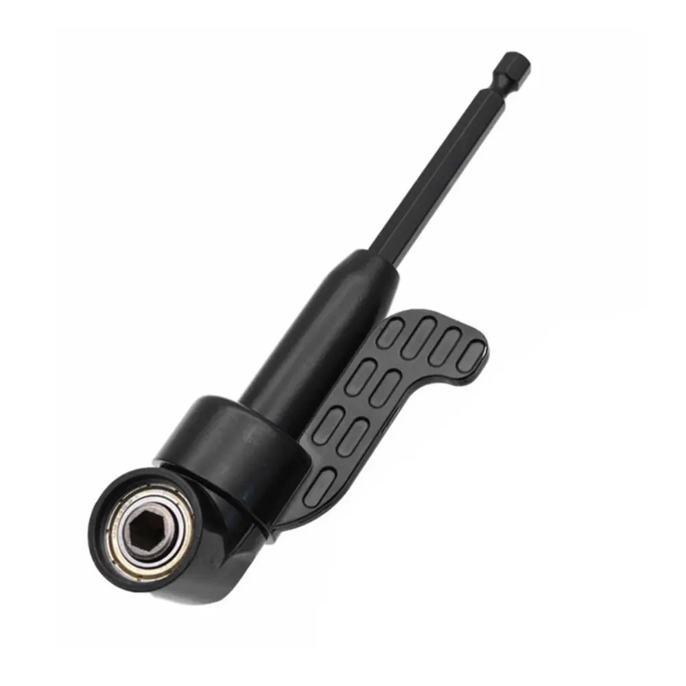 Binoax broca de ângulo magnético 1/4 ", adaptador de chave de fenda 360 graus ajustável polegar flange fora de conjunto cabeça de energia broca