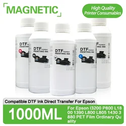 1000ML DTF ink for direct transfer film for PET film all desktop & large format DTF printer BK C M Y WH color availble