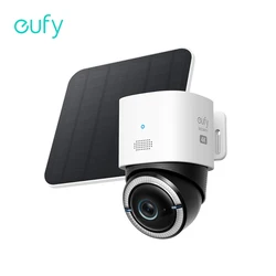 Eufy-câmera de segurança solar, 4g lte, s330, 4k, sem fio, ao ar livre, pan e tilt, 4g, wi-fi, modo duo, vigilância