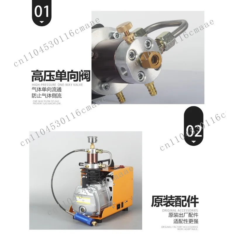 Safety Original Cylinder Head 30mpa High Pressure Single 4500psi Electric Charge Adapted To Pump Head