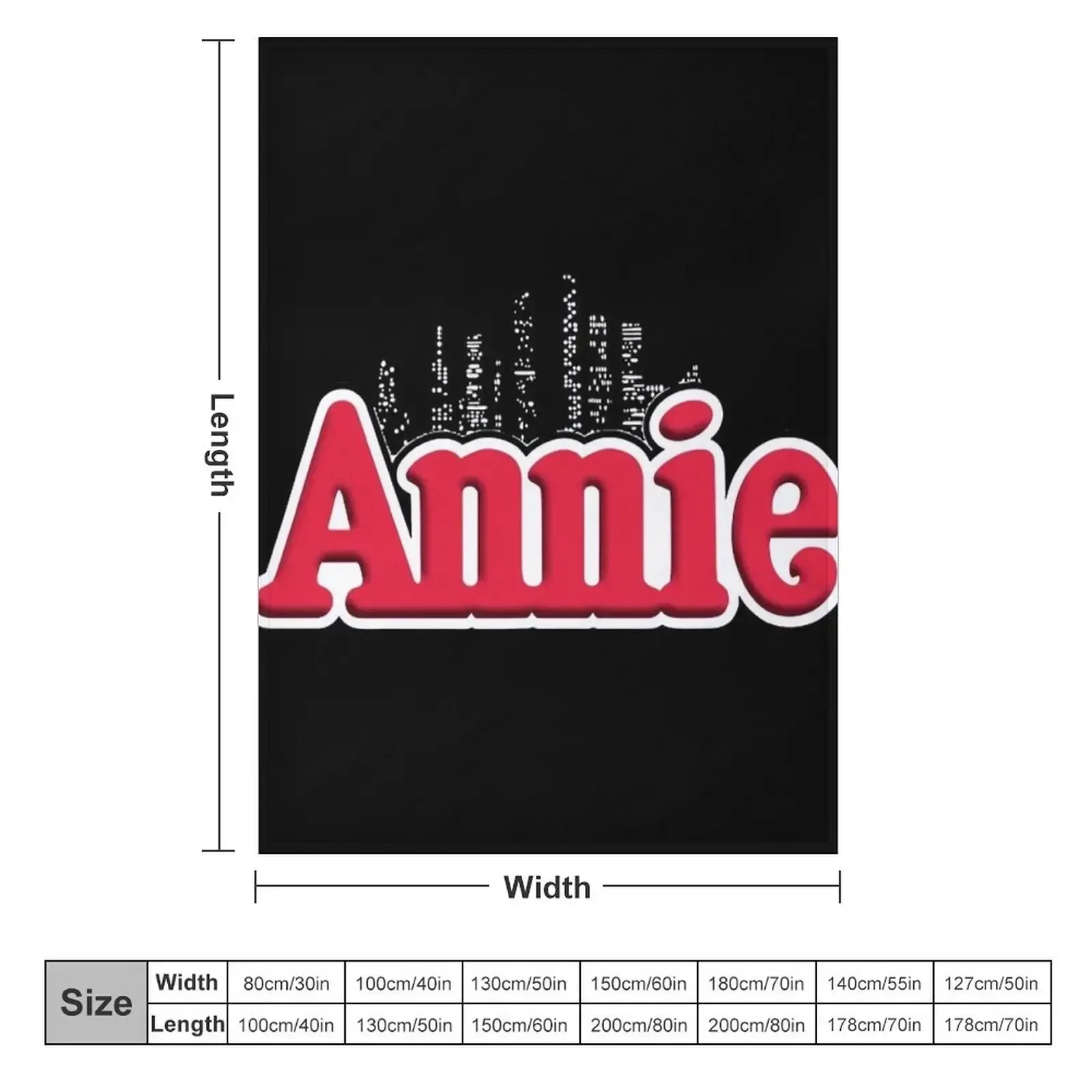 Annie Musical Logo 59 Simple Vintage Throw Blanket heavy to sleep Hair Decoratives Heavy Luxury Throw Luxury Brand Blankets