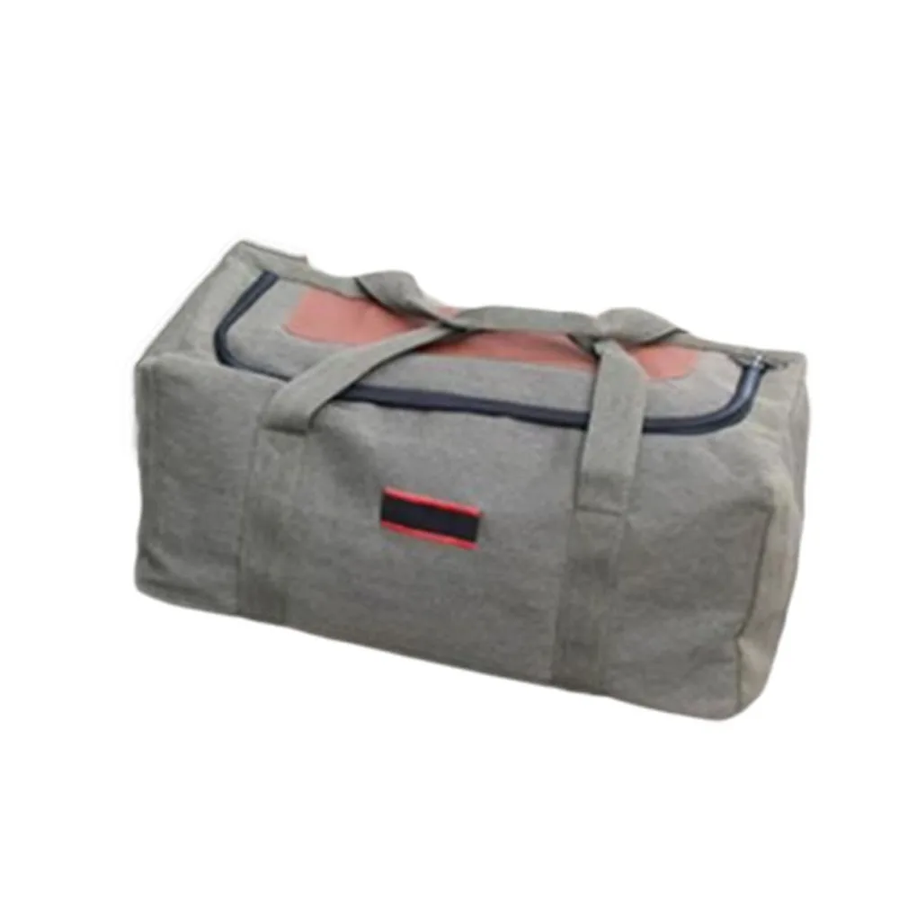 

Multifunctional Canvas Travel Bag Foldable Wear-resistant Tote Bag Large Capacity Luggage Moving Bag for Home