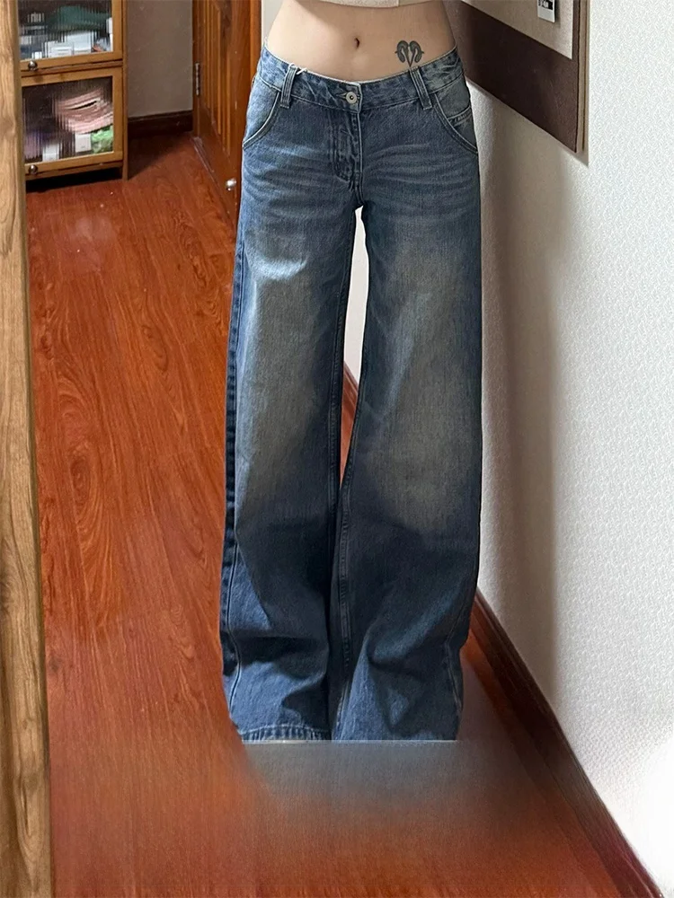 

Slim Straight Commuter Jeans Women's Summer New Style Hot Girl Pear Shape Body Slimming Wide Leg High Waist Denim Pants